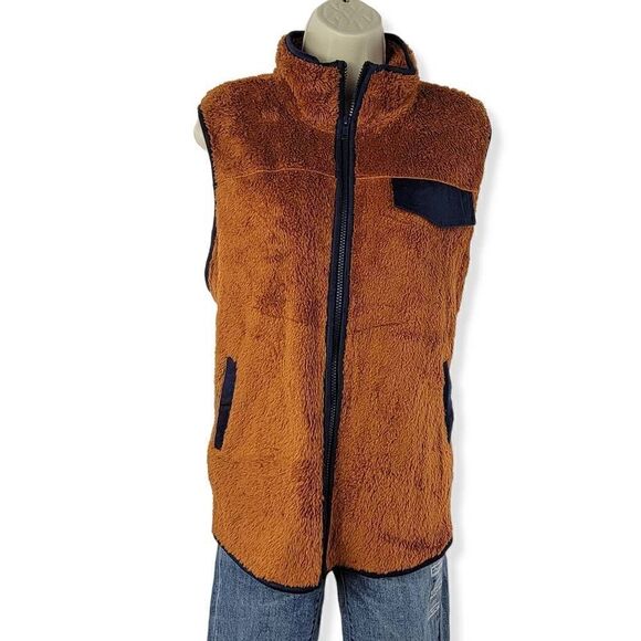 Perch Faux Fur sherpa Vest 1XL Junior - Picture 1 of 3